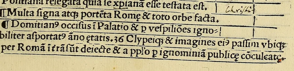 An illustration from Eusebii C[a]esarie[n]sis episcopi chronicon:, 1512, leaf 217