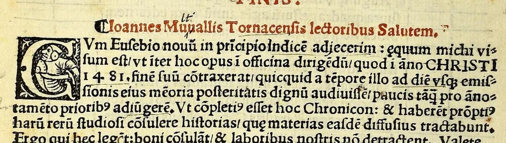 An illustration from Eusebii C[a]esarie[n]sis episcopi chronicon:, 1512, leaf 386