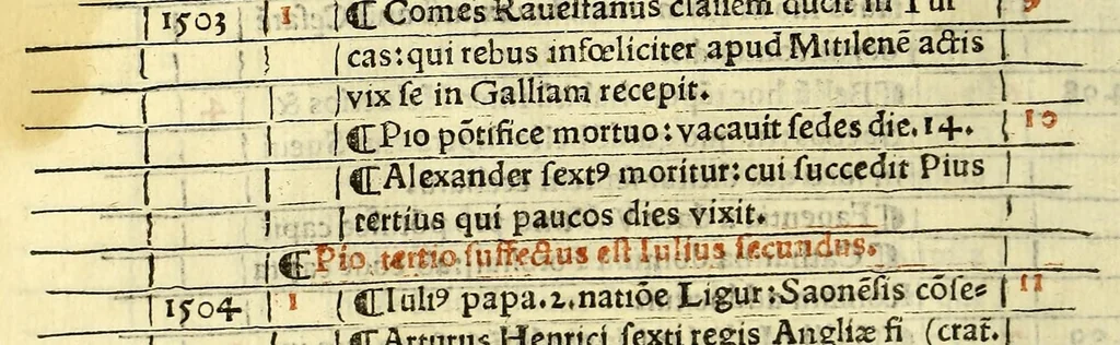 An illustration from Eusebii Cæsarie[n]sis episcopi chronico[n]:, 1518, leaf 382