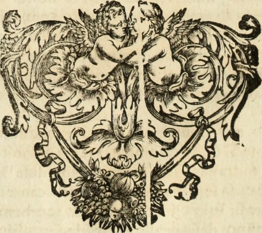 An illustration from Eva, e Ave, ou, Maria triumphante : theatro da erudiçam, e philosophia Christ, em que se representão os dous estados do mundo : cahido em Eva, e levantado em Ave, 1700, leaf 49