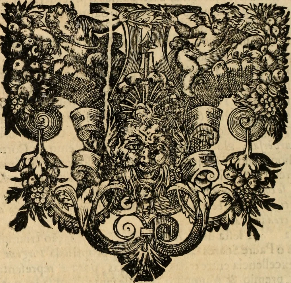 An illustration from Eva, e Ave, ou, Maria triumphante : theatro da erudiçam, e philosophia Christ, em que se representão os dous estados do mundo : cahido em Eva, e levantado em Ave, 1700, leaf 519
