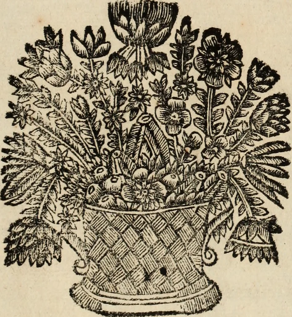 An illustration from Eva, e Ave, ou, Maria triumphante : theatro da erudiçam, e philosophia Christ, em que se representão os dous estados do mundo : cahido em Eva, e levantado em Ave, 1700, leaf 522