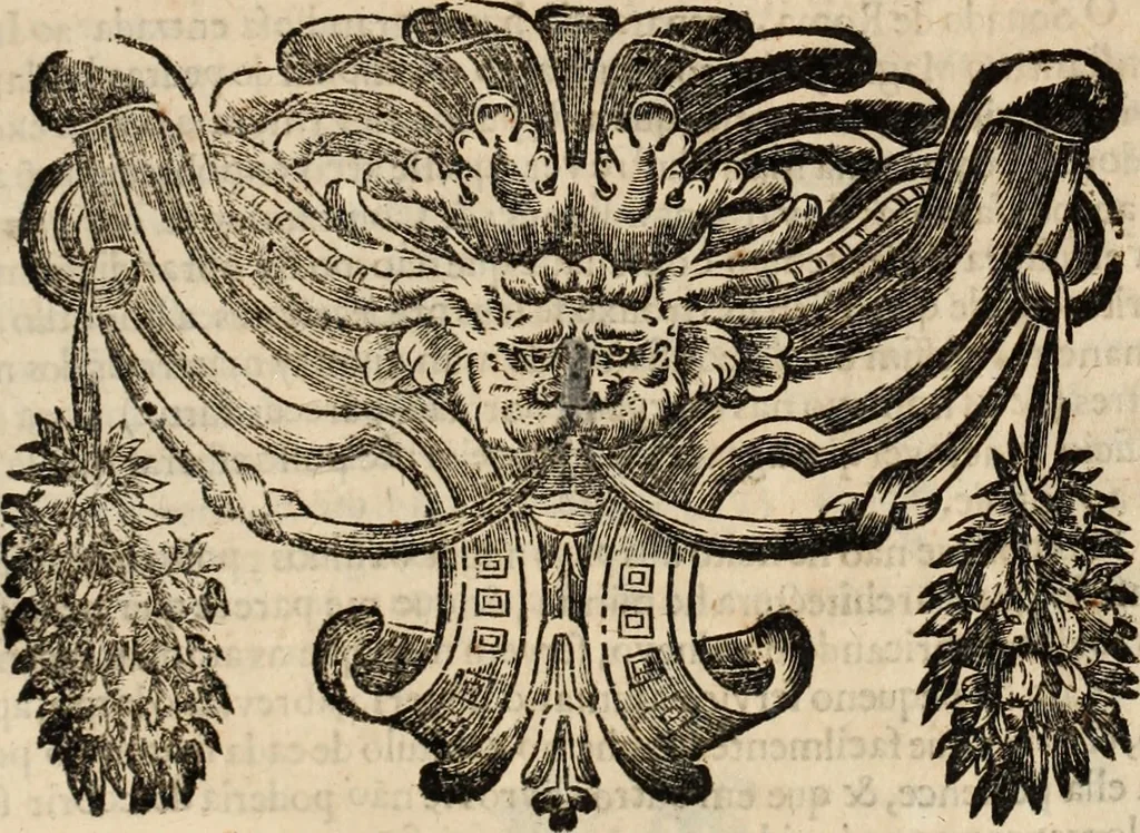 An illustration from Eva, e Ave, ou, Maria triumphante : theatro da erudiçam, e philosophia Christ, em que se representão os dous estados do mundo : cahido em Eva, e levantado em Ave, 1700, leaf 8