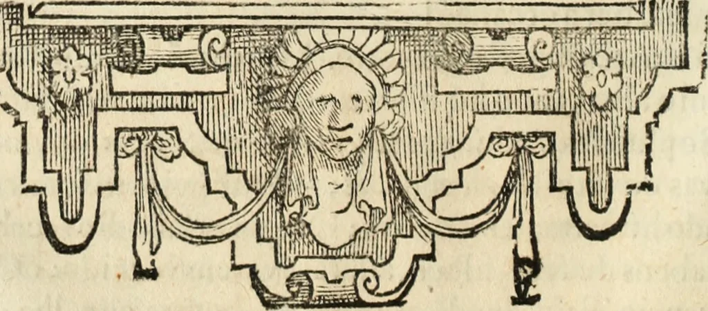 An illustration from Eva, e Ave, ou, Maria triumphante : theatro da erudiçam, e da philosophia Chrystam os dous estados do mundo : cahido em Eva, e levantado em Ave, 1676, leaf 51