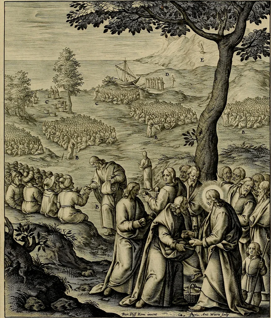 An illustration from Evangelicae historiae imagines : ex ordine euangeliorum, quae toto anno in missae sacrificio recitantur, in ordinem temporis vitae Christi digestae, 1593, leaf 100