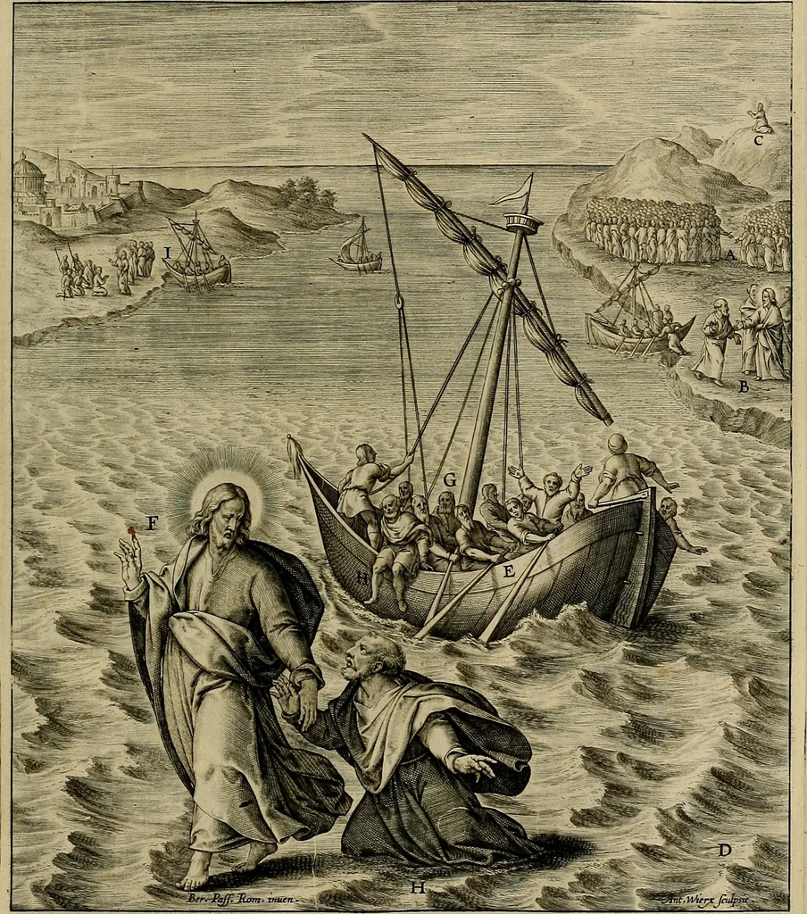 An illustration from Evangelicae historiae imagines : ex ordine euangeliorum, quae toto anno in missae sacrificio recitantur, in ordinem temporis vitae Christi digestae, 1593, leaf 102