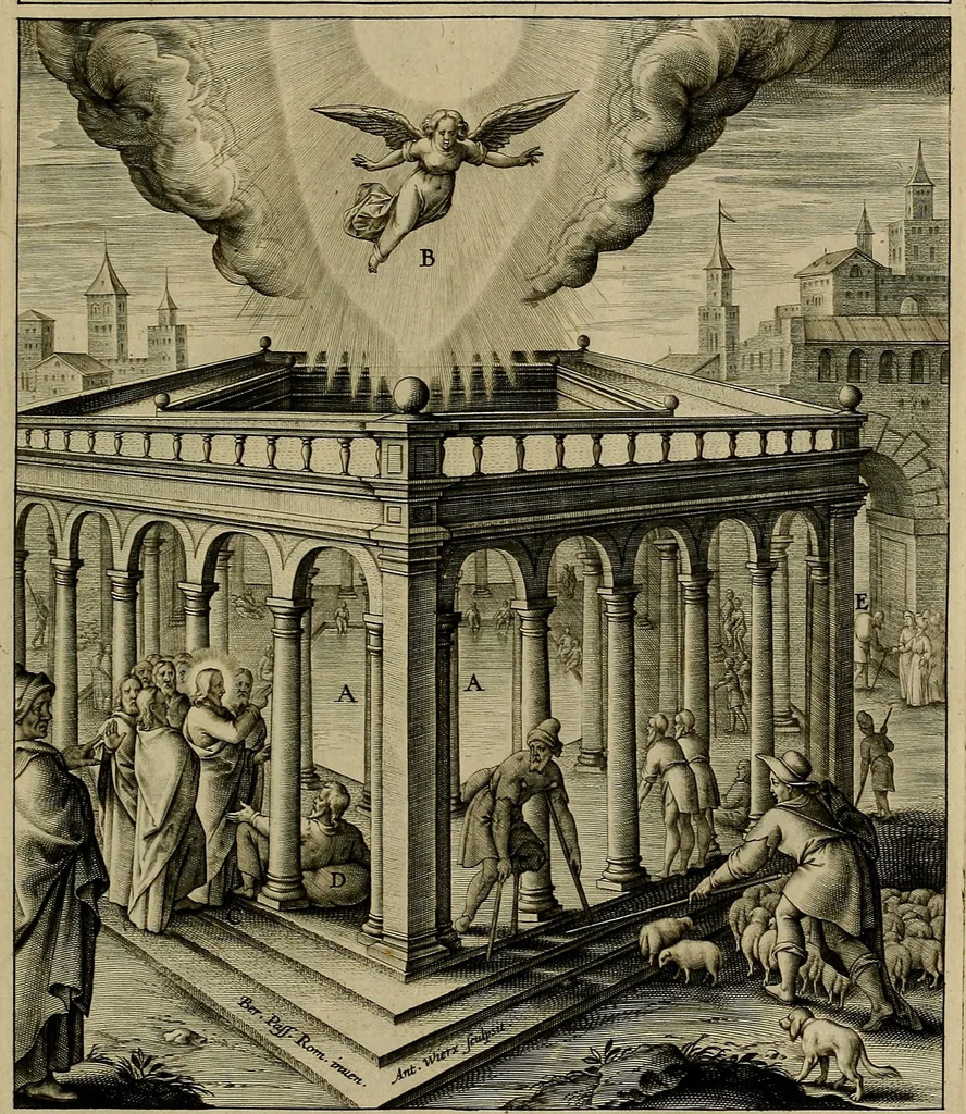 An illustration from Evangelicae historiae imagines : ex ordine euangeliorum, quae toto anno in missae sacrificio recitantur, in ordinem temporis vitae Christi digestae, 1593, leaf 108