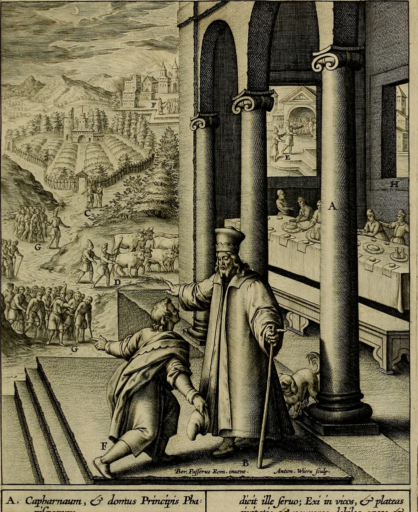 An illustration from Evangelicae historiae imagines : ex ordine euangeliorum, quae toto anno in missae sacrificio recitantur, in ordinem temporis vitae Christi digestae, 1593, leaf 112
