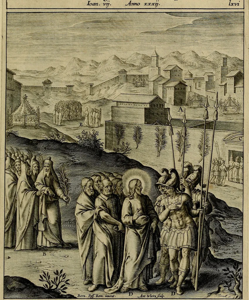 An illustration from Evangelicae historiae imagines : ex ordine euangeliorum, quae toto anno in missae sacrificio recitantur, in ordinem temporis vitae Christi digestae, 1593, leaf 118
