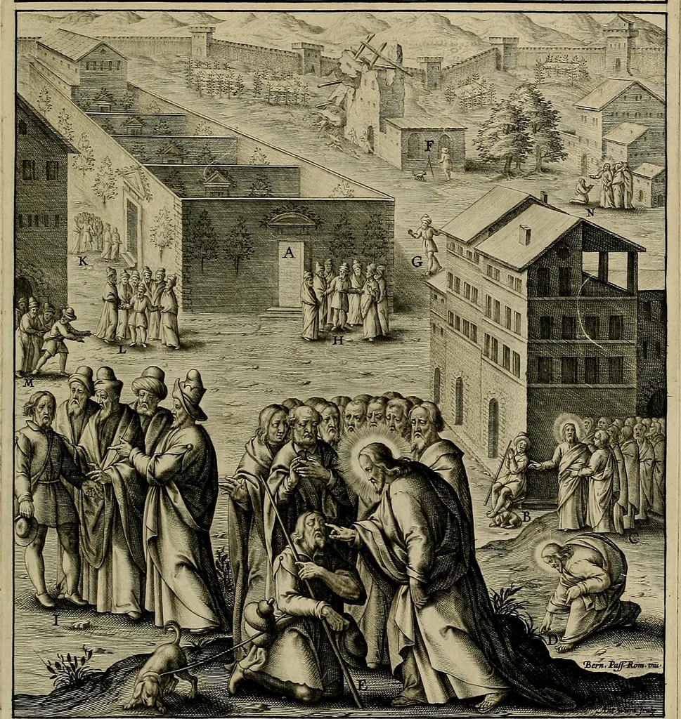 An illustration from Evangelicae historiae imagines : ex ordine euangeliorum, quae toto anno in missae sacrificio recitantur, in ordinem temporis vitae Christi digestae, 1593, leaf 128