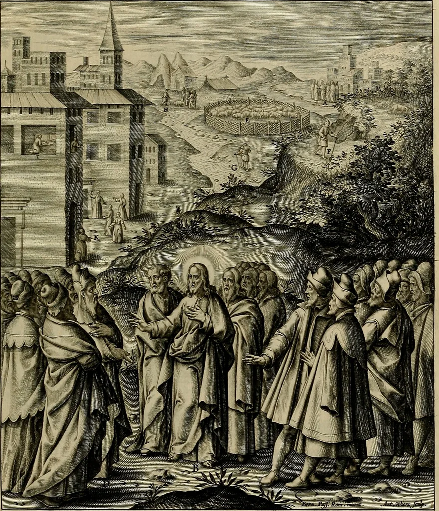 An illustration from Evangelicae historiae imagines : ex ordine euangeliorum, quae toto anno in missae sacrificio recitantur, in ordinem temporis vitae Christi digestae, 1593, leaf 144