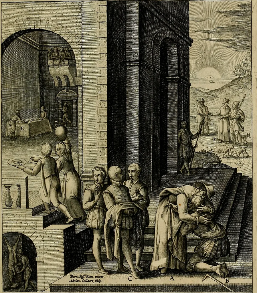 An illustration from Evangelicae historiae imagines : ex ordine euangeliorum, quae toto anno in missae sacrificio recitantur, in ordinem temporis vitae Christi digestae, 1593, leaf 152
