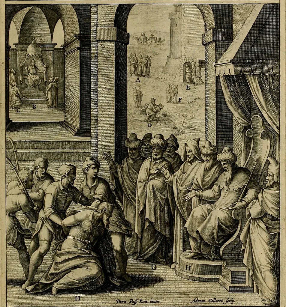 An illustration from Evangelicae historiae imagines : ex ordine euangeliorum, quae toto anno in missae sacrificio recitantur, in ordinem temporis vitae Christi digestae, 1593, leaf 156