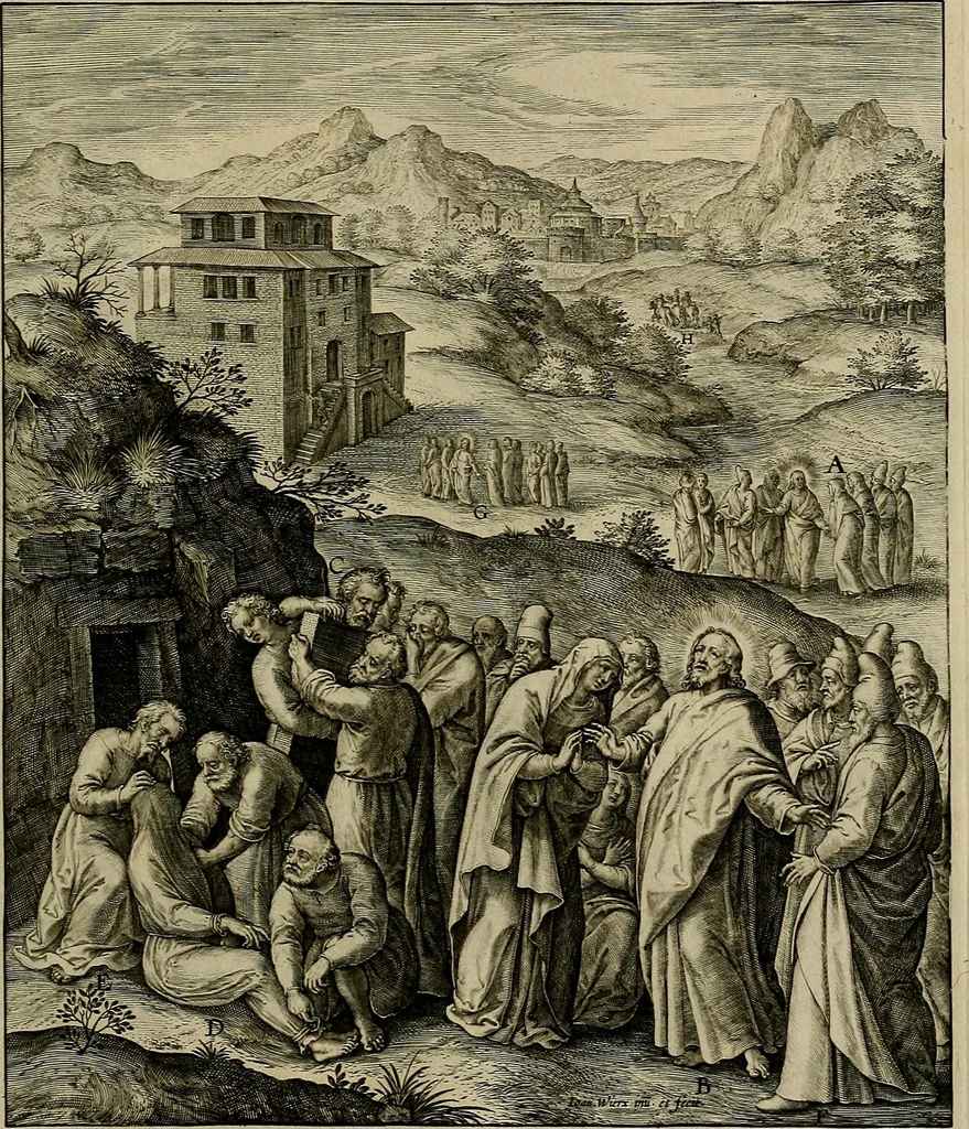 An illustration from Evangelicae historiae imagines : ex ordine euangeliorum, quae toto anno in missae sacrificio recitantur, in ordinem temporis vitae Christi digestae, 1593, leaf 170