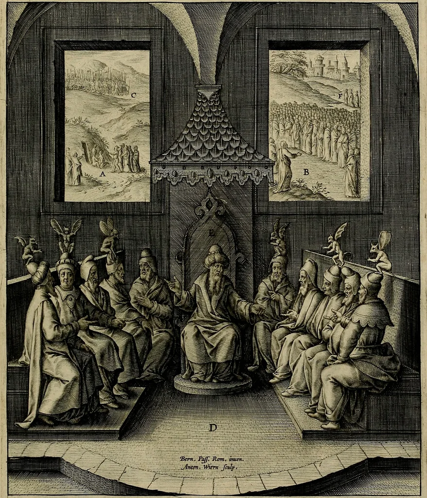 An illustration from Evangelicae historiae imagines : ex ordine euangeliorum, quae toto anno in missae sacrificio recitantur, in ordinem temporis vitae Christi digestae, 1593, leaf 172