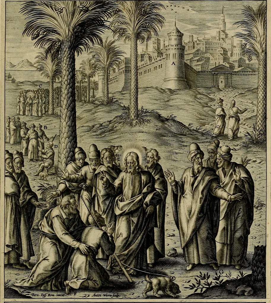 An illustration from Evangelicae historiae imagines : ex ordine euangeliorum, quae toto anno in missae sacrificio recitantur, in ordinem temporis vitae Christi digestae, 1593, leaf 180
