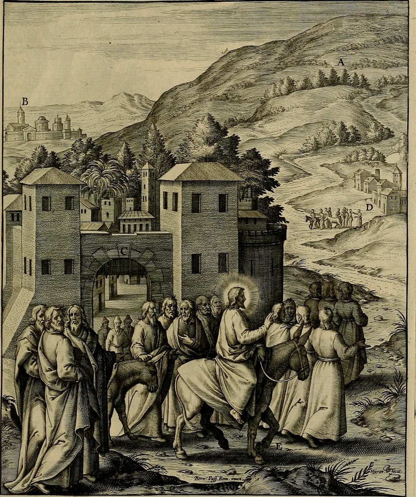 An illustration from Evangelicae historiae imagines : ex ordine euangeliorum, quae toto anno in missae sacrificio recitantur, in ordinem temporis vitae Christi digestae, 1593, leaf 184