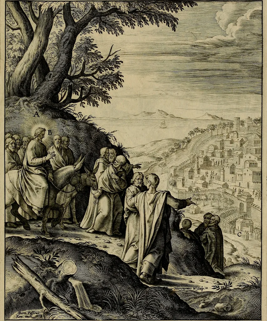 An illustration from Evangelicae historiae imagines : ex ordine euangeliorum, quae toto anno in missae sacrificio recitantur, in ordinem temporis vitae Christi digestae, 1593, leaf 186