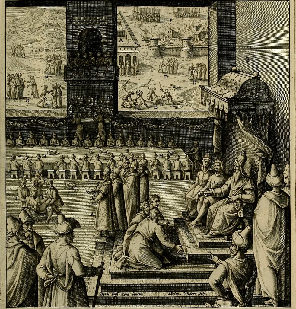An illustration from Evangelicae historiae imagines : ex ordine euangeliorum, quae toto anno in missae sacrificio recitantur, in ordinem temporis vitae Christi digestae, 1593, leaf 200