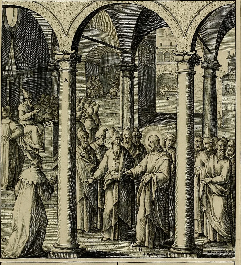 An illustration from Evangelicae historiae imagines : ex ordine euangeliorum, quae toto anno in missae sacrificio recitantur, in ordinem temporis vitae Christi digestae, 1593, leaf 206