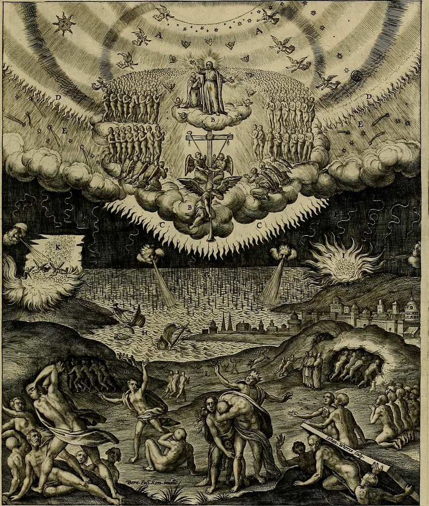 An illustration from Evangelicae historiae imagines : ex ordine euangeliorum, quae toto anno in missae sacrificio recitantur, in ordinem temporis vitae Christi digestae, 1593, leaf 210