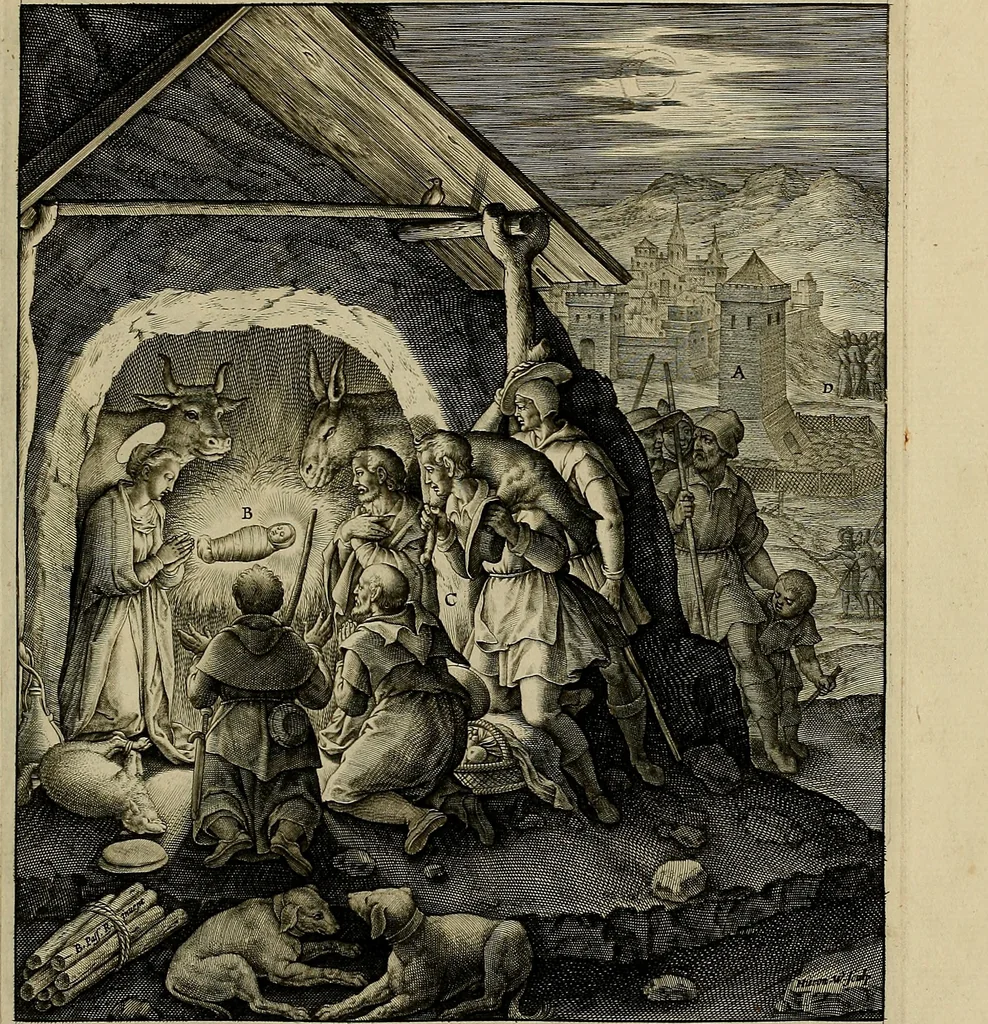 An illustration from Evangelicae historiae imagines : ex ordine euangeliorum, quae toto anno in missae sacrificio recitantur, in ordinem temporis vitae Christi digestae, 1593, leaf 22