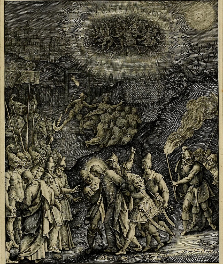An illustration from Evangelicae historiae imagines : ex ordine euangeliorum, quae toto anno in missae sacrificio recitantur, in ordinem temporis vitae Christi digestae, 1593, leaf 234