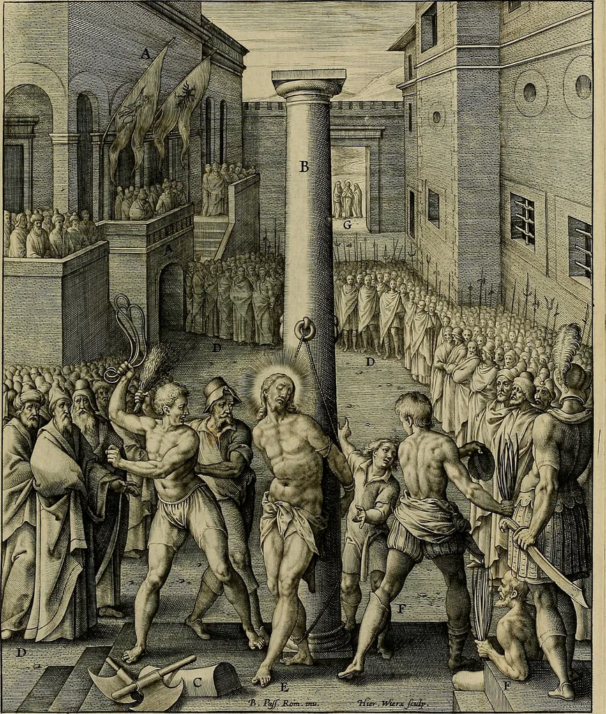 An illustration from Evangelicae historiae imagines : ex ordine euangeliorum, quae toto anno in missae sacrificio recitantur, in ordinem temporis vitae Christi digestae, 1593, leaf 256