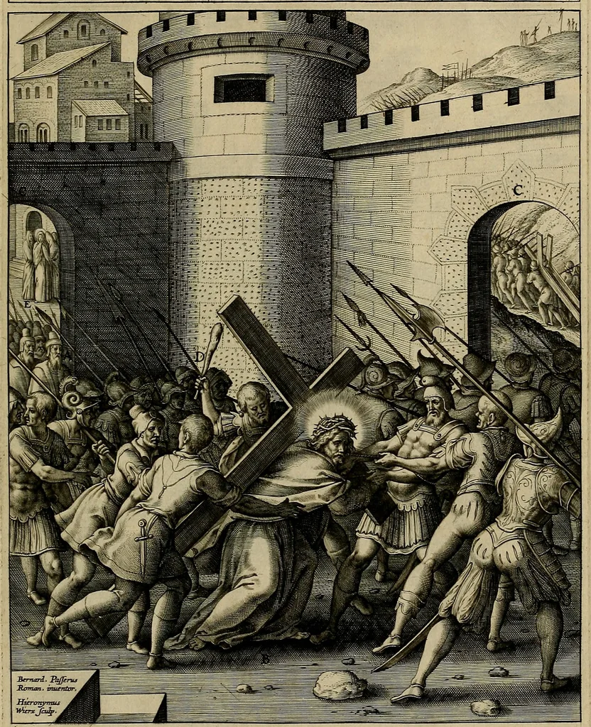 An illustration from Evangelicae historiae imagines : ex ordine euangeliorum, quae toto anno in missae sacrificio recitantur, in ordinem temporis vitae Christi digestae, 1593, leaf 264