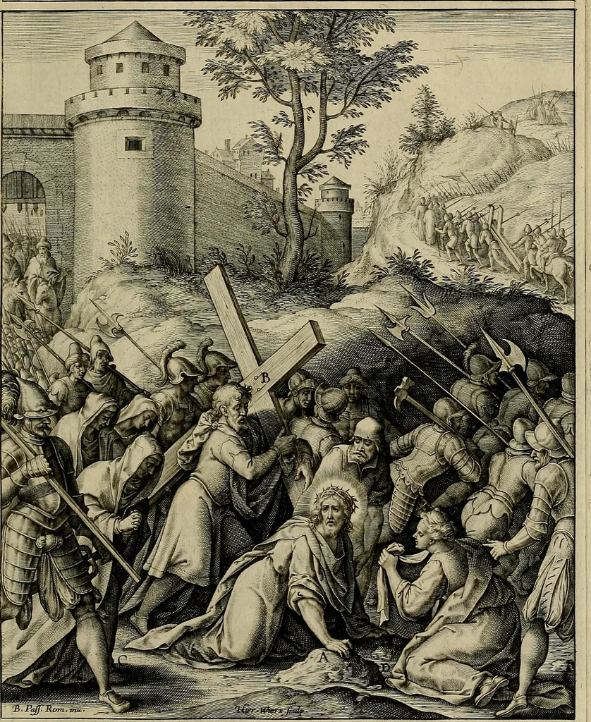 An illustration from Evangelicae historiae imagines : ex ordine euangeliorum, quae toto anno in missae sacrificio recitantur, in ordinem temporis vitae Christi digestae, 1593, leaf 266