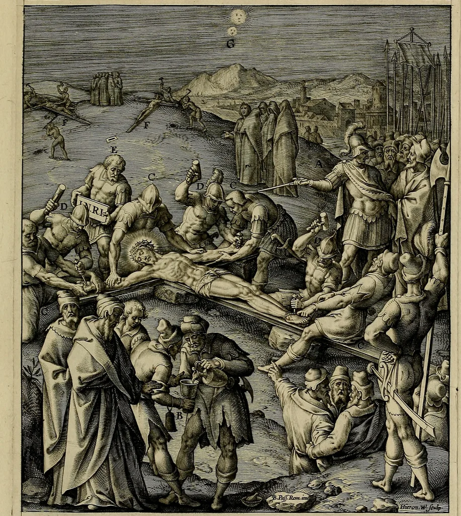 An illustration from Evangelicae historiae imagines : ex ordine euangeliorum, quae toto anno in missae sacrificio recitantur, in ordinem temporis vitae Christi digestae, 1593, leaf 268