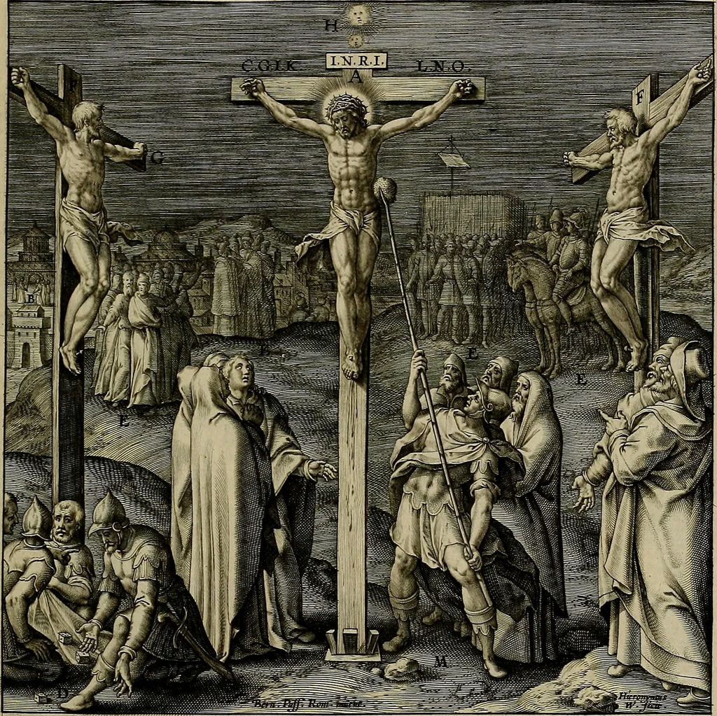 An illustration from Evangelicae historiae imagines : ex ordine euangeliorum, quae toto anno in missae sacrificio recitantur, in ordinem temporis vitae Christi digestae, 1593, leaf 272