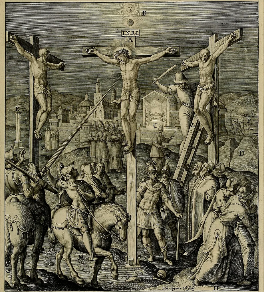 An illustration from Evangelicae historiae imagines : ex ordine euangeliorum, quae toto anno in missae sacrificio recitantur, in ordinem temporis vitae Christi digestae, 1593, leaf 274