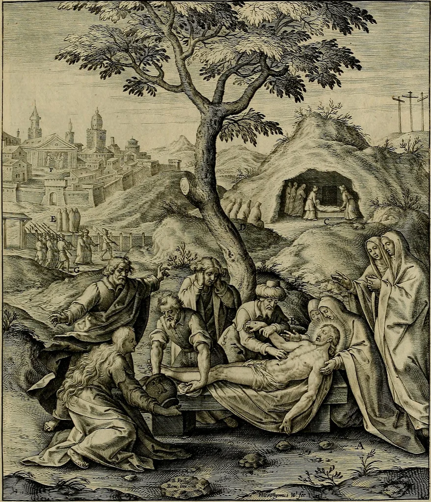 An illustration from Evangelicae historiae imagines : ex ordine euangeliorum, quae toto anno in missae sacrificio recitantur, in ordinem temporis vitae Christi digestae, 1593, leaf 280