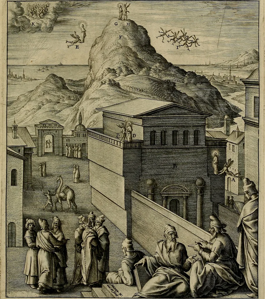 An illustration from Evangelicae historiae imagines : ex ordine euangeliorum, quae toto anno in missae sacrificio recitantur, in ordinem temporis vitae Christi digestae, 1593, leaf 40
