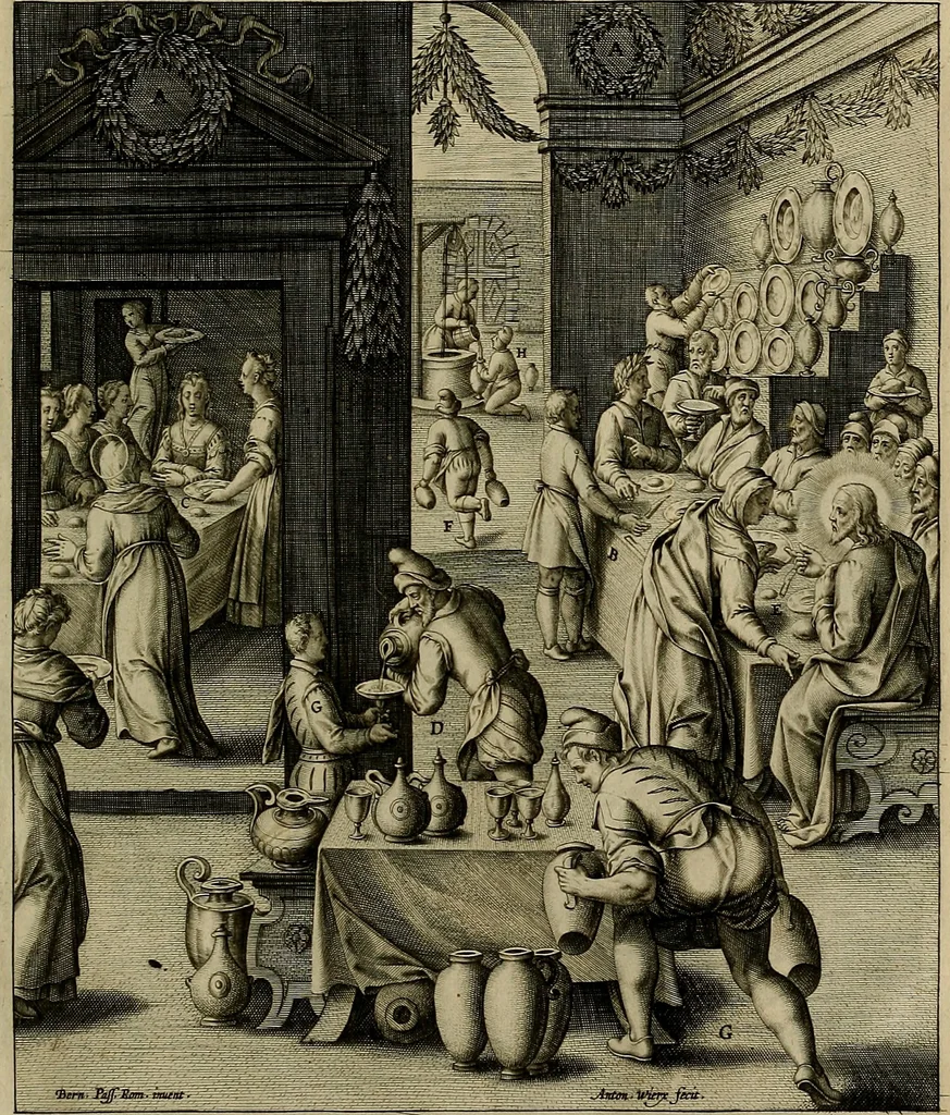 An illustration from Evangelicae historiae imagines : ex ordine euangeliorum, quae toto anno in missae sacrificio recitantur, in ordinem temporis vitae Christi digestae, 1593, leaf 44