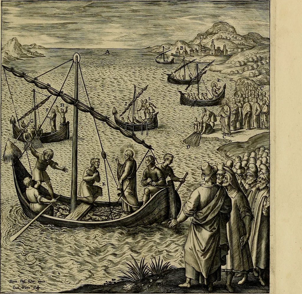 An illustration from Evangelicae historiae imagines : ex ordine euangeliorum, quae toto anno in missae sacrificio recitantur, in ordinem temporis vitae Christi digestae, 1593, leaf 48
