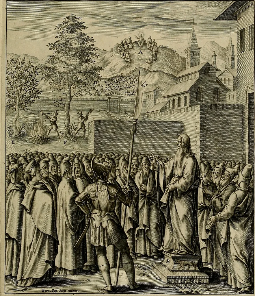 An illustration from Evangelicae historiae imagines : ex ordine euangeliorum, quae toto anno in missae sacrificio recitantur, in ordinem temporis vitae Christi digestae, 1593, leaf 64