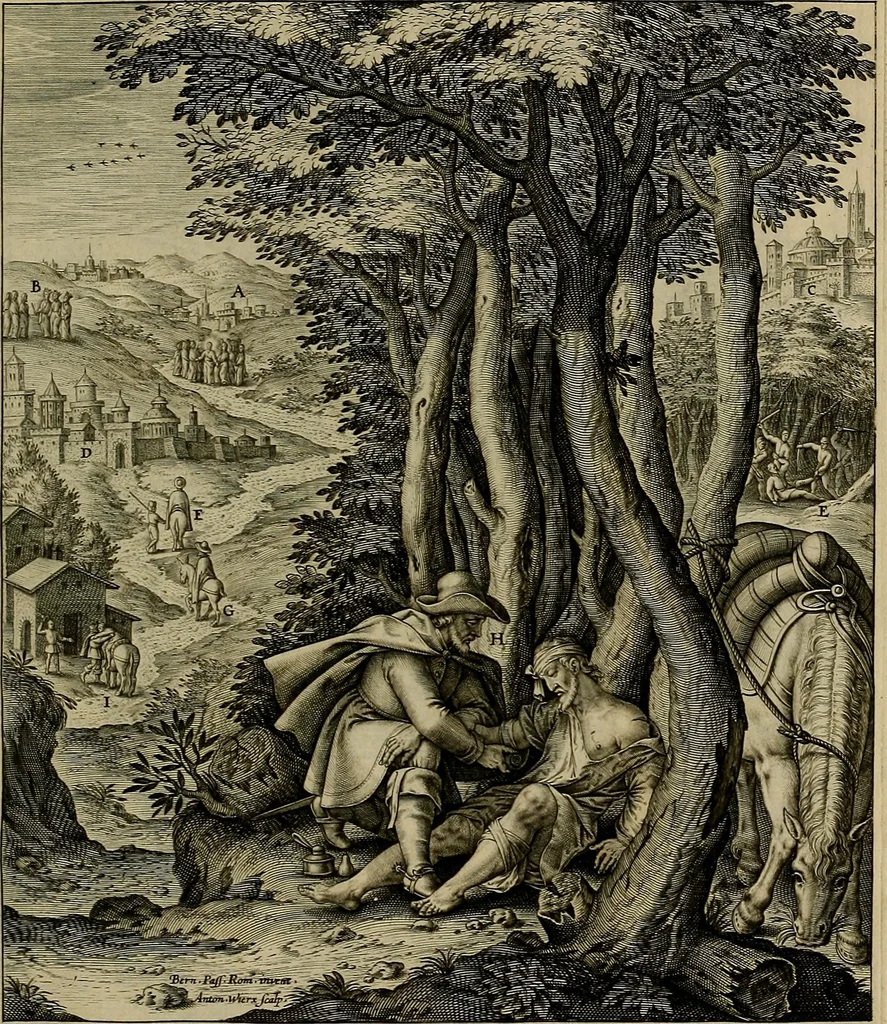 An illustration from Evangelicae historiae imagines : ex ordine euangeliorum, quae toto anno in missae sacrificio recitantur, in ordinem temporis vitae Christi digestae, 1593, leaf 80