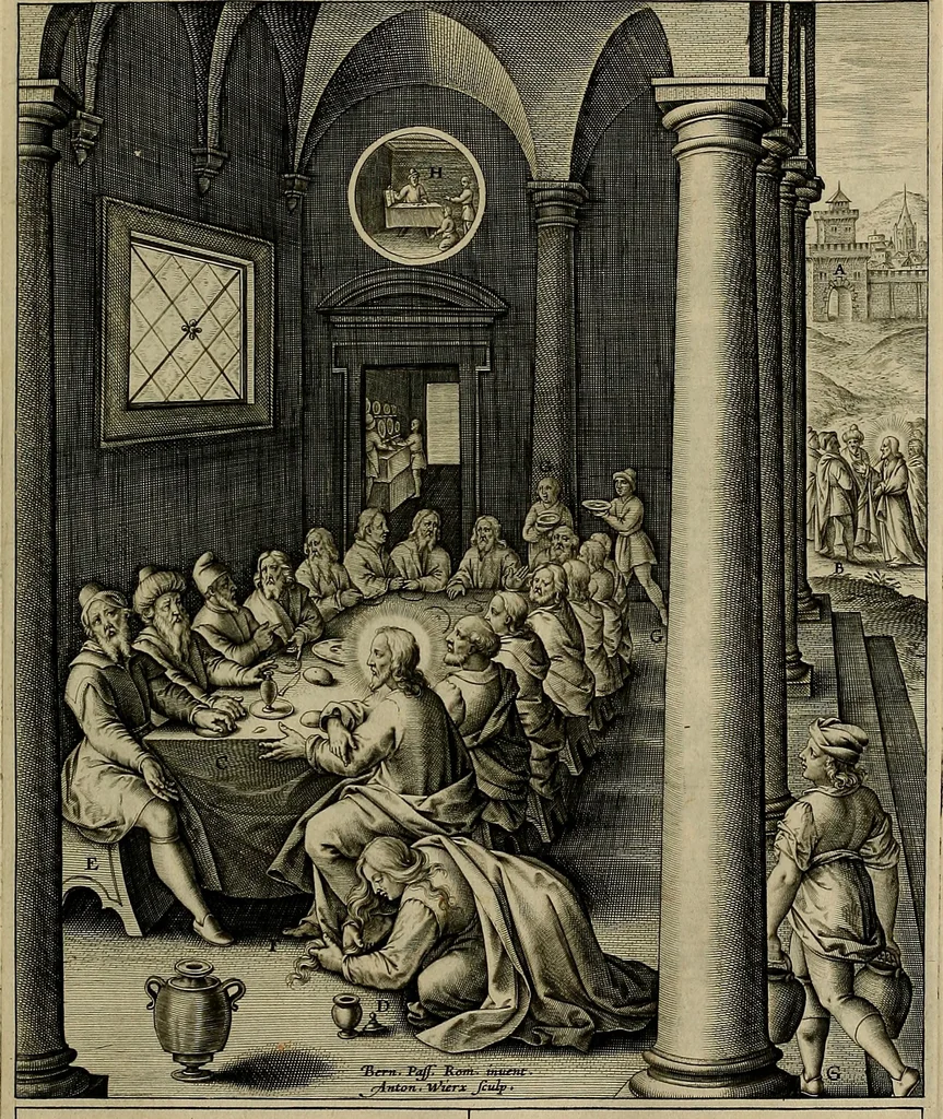 An illustration from Evangelicae historiae imagines : ex ordine euangeliorum, quae toto anno in missae sacrificio recitantur, in ordinem temporis vitae Christi digestae, 1593, leaf 82