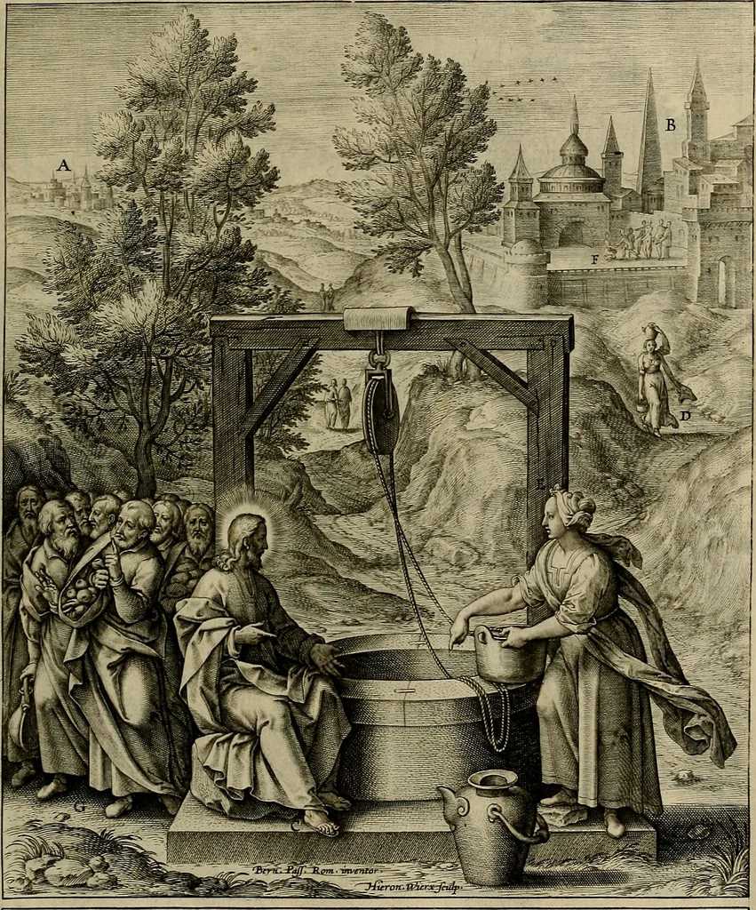 An illustration from Evangelicae historiae imagines : ex ordine euangeliorum, quae toto anno in missae sacrificio recitantur, in ordinem temporis vitae Christi digestae, 1593, leaf 84