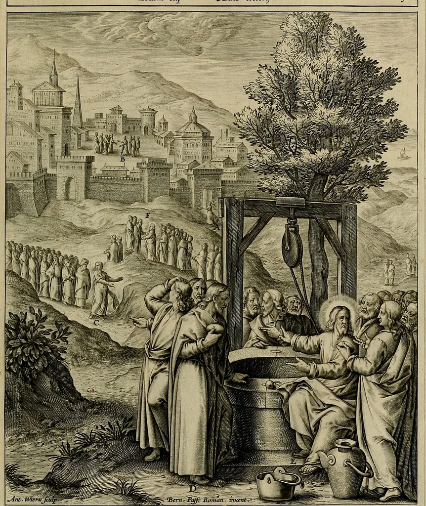 An illustration from Evangelicae historiae imagines : ex ordine euangeliorum, quae toto anno in missae sacrificio recitantur, in ordinem temporis vitae Christi digestae, 1593, leaf 86
