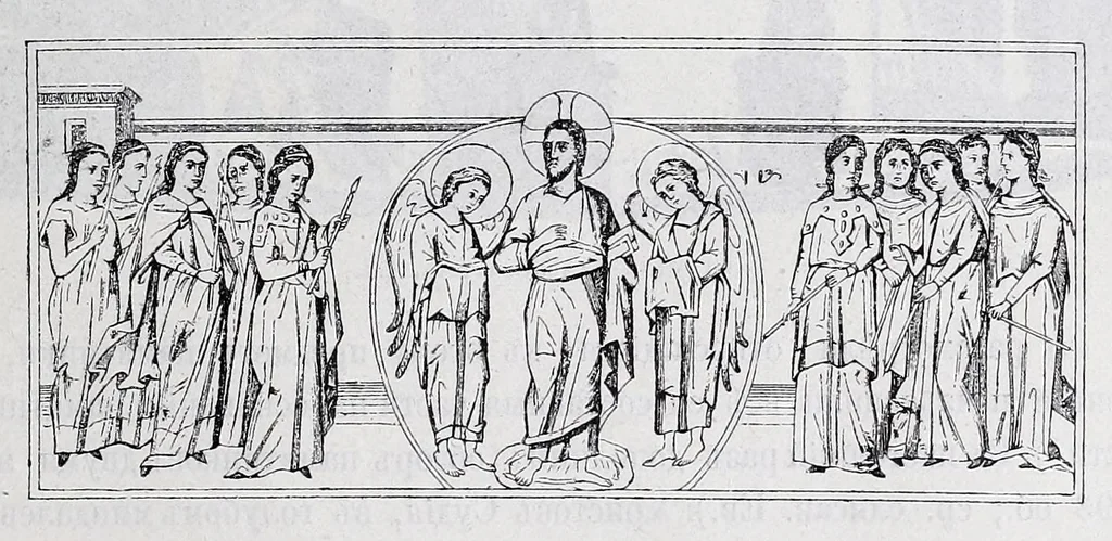 An illustration from Evangelīe v pami︠a︡tnikakh ikonografīi preimushchestvenno vizantīĭskikh i russkikh, 1892, leaf 313