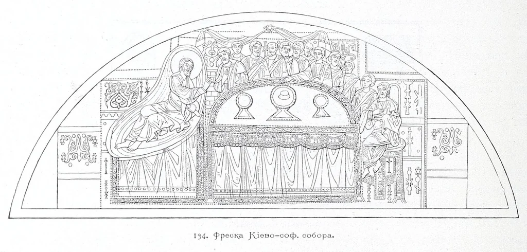 An illustration from Evangelīe v pami︠a︡tnikakh ikonografīi preimushchestvenno vizantīĭskikh i russkikh, 1892, leaf 372