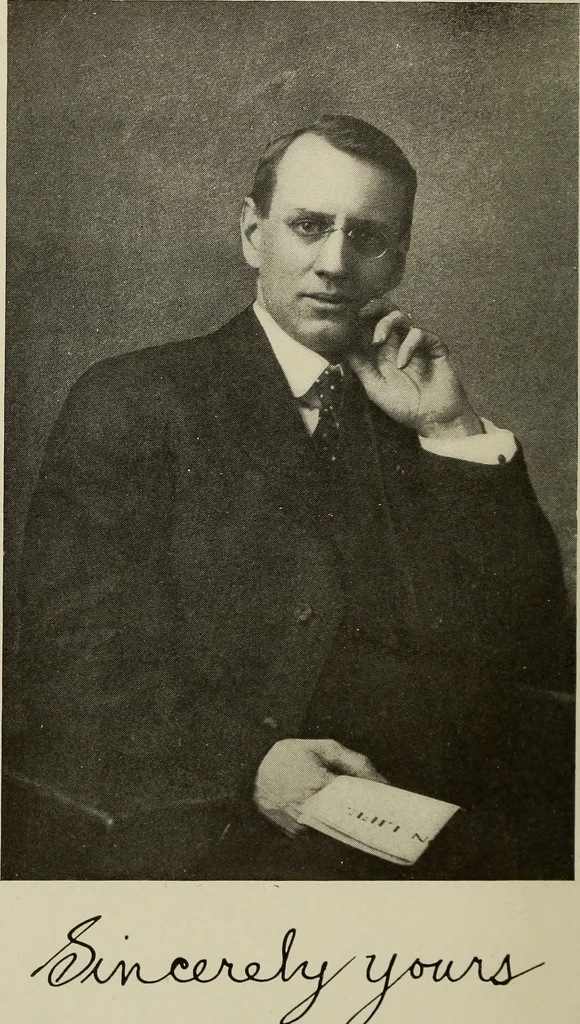 An illustration from Evans's essays;, 1908, leaf 9