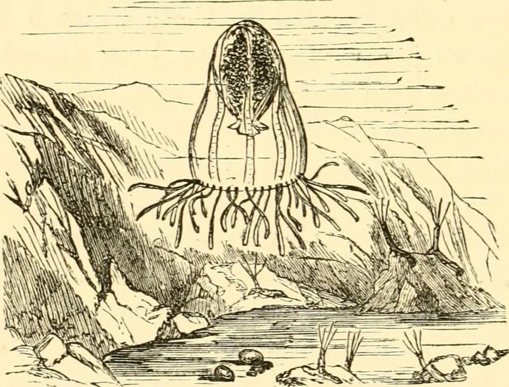 An illustration from Evenings at the microscope : or, Researches among the minuter organs and forms of animal life, 1884, leaf 337