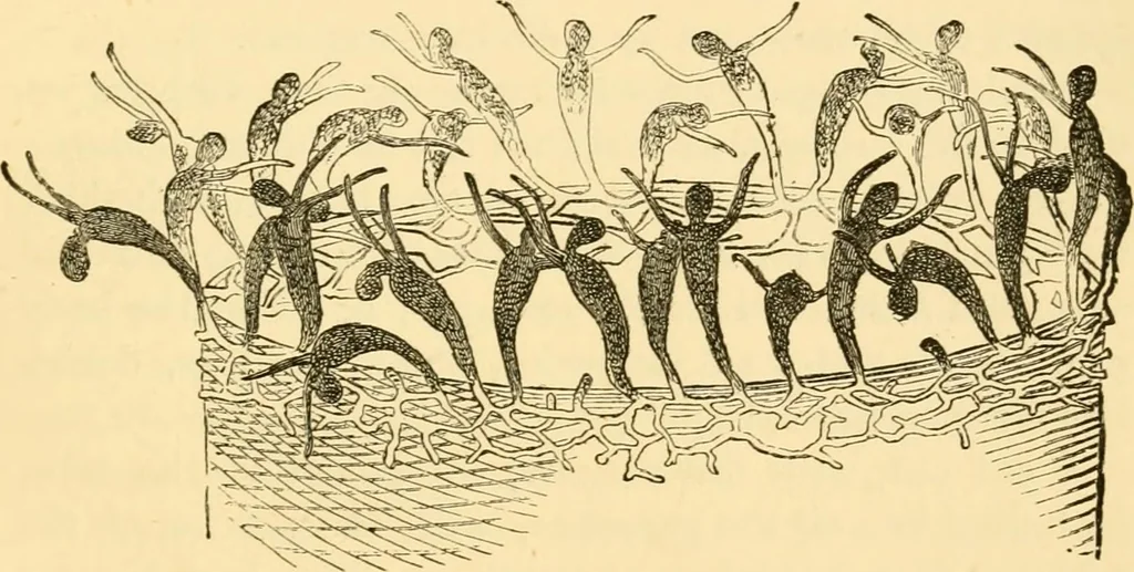 An illustration from Evenings at the microscope : or, Researches among the minuter organs and forms of animal life, 1884, leaf 358