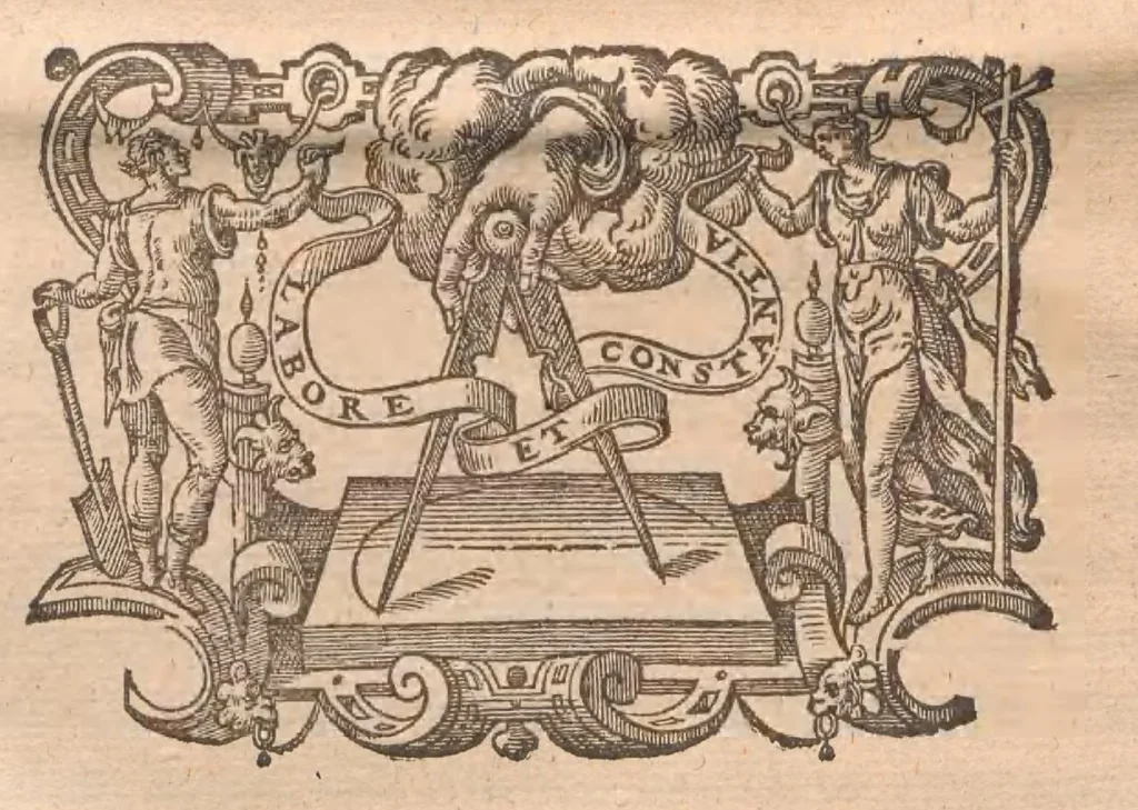 An illustration from Everardi Vorstii medicinæ professoris Oratio funebris in obitum ... Caroli Clusii Atrebatis. Accesserunt variorum epicedia, 1611, leaf 1