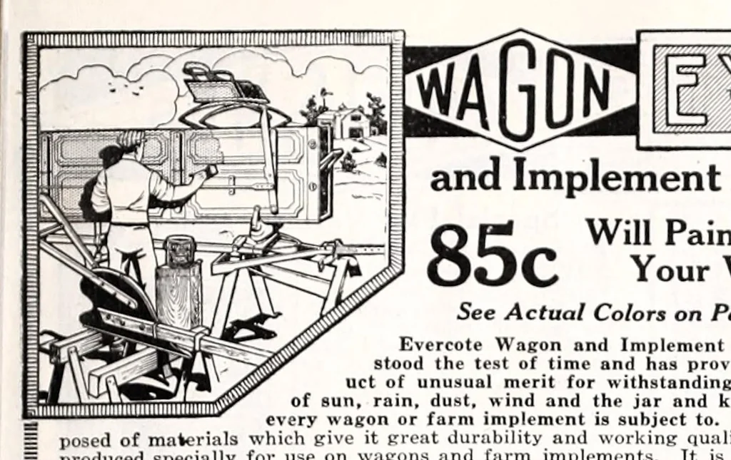An illustration from Evercote brand paints., 1916, leaf 13