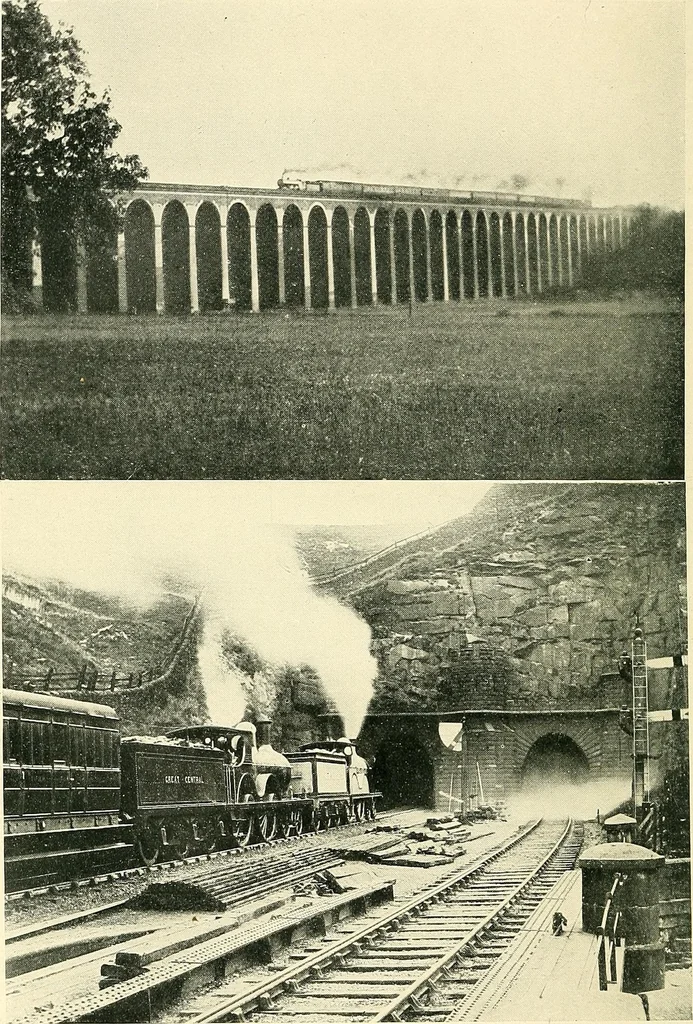 An illustration from Every boy's book of railways and steamships, 1911, leaf 103